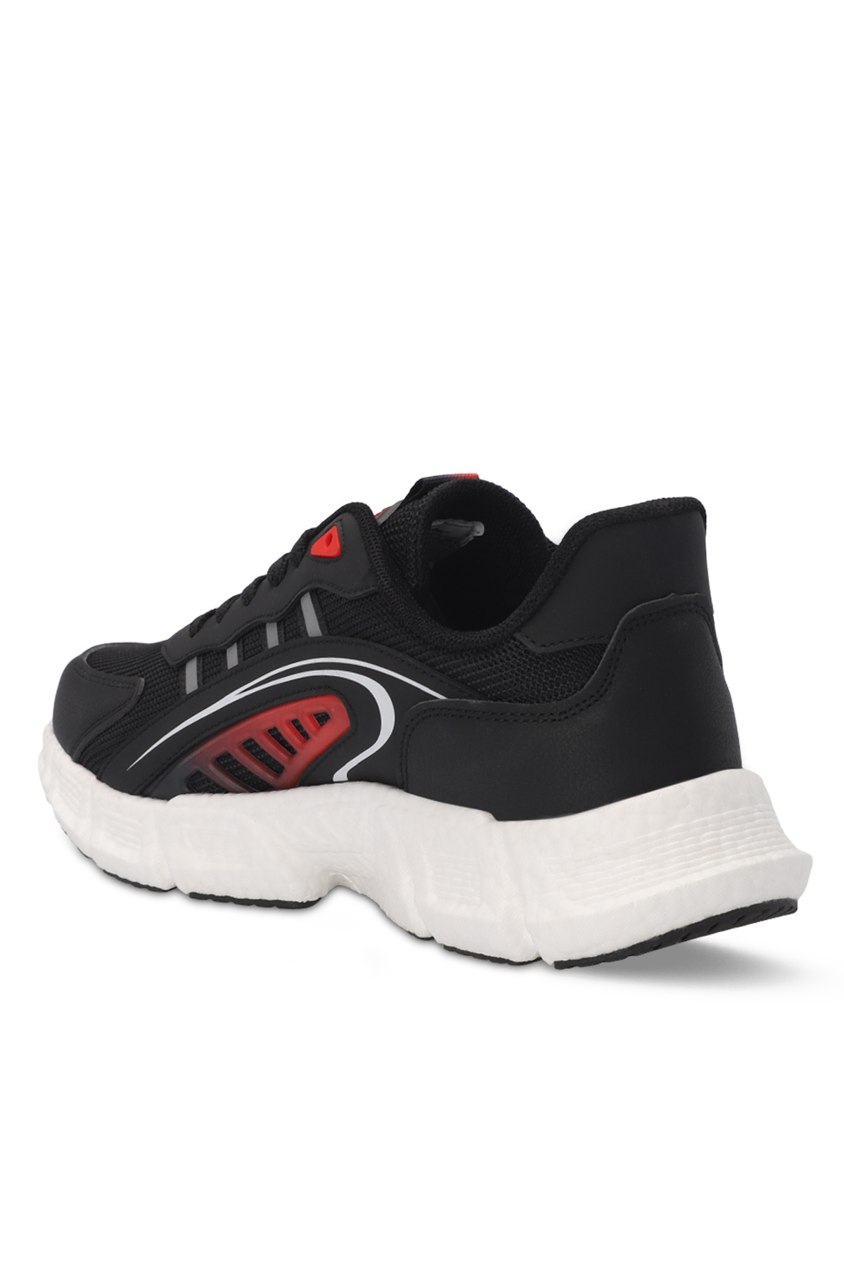 SLAZENGER ZIPLINE Erkek Sneaker Ayakkabı Siyah / Kırmızı görsel 3