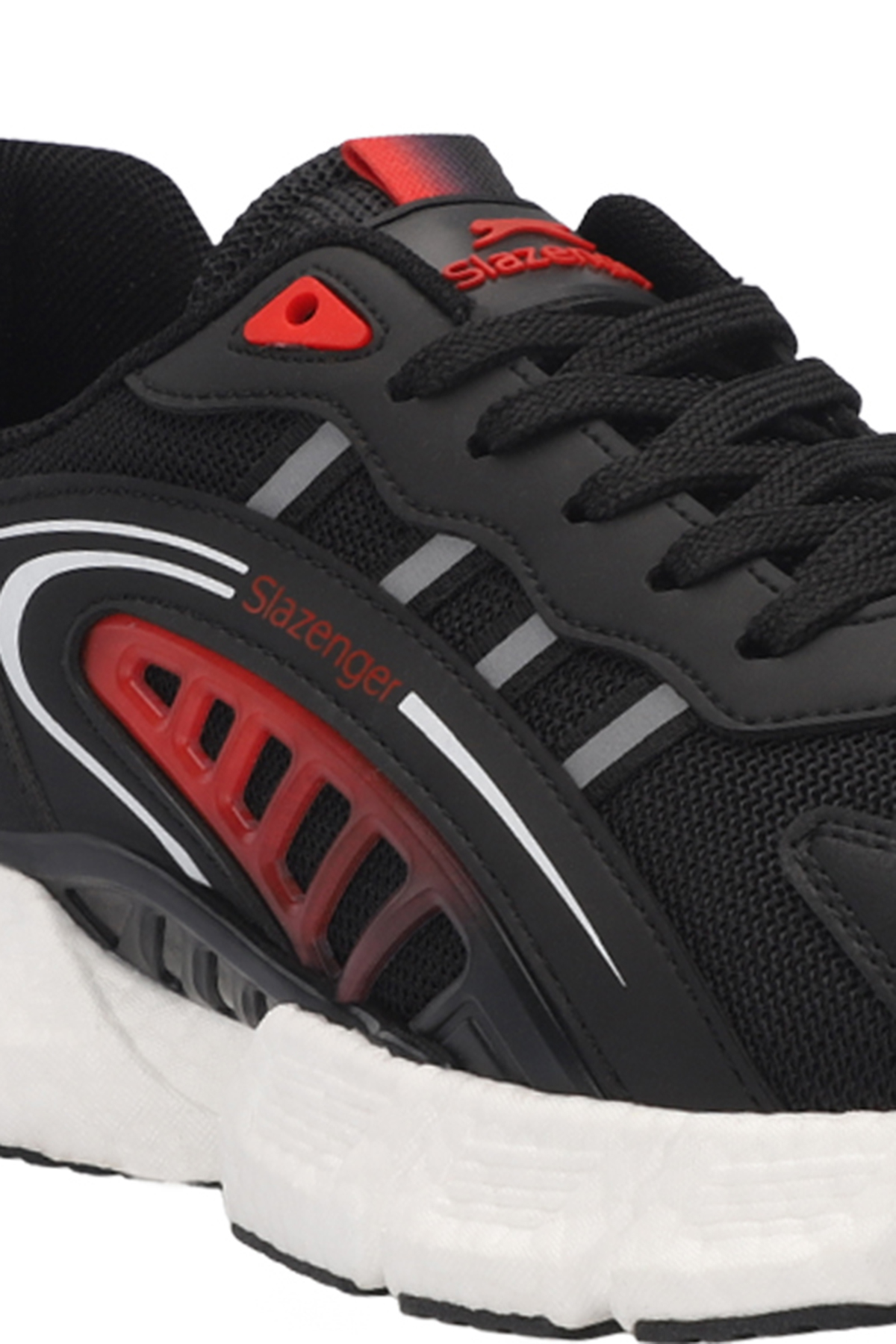 SLAZENGER ZIPLINE Erkek Sneaker Ayakkabı Siyah / Kırmızı görsel 4
