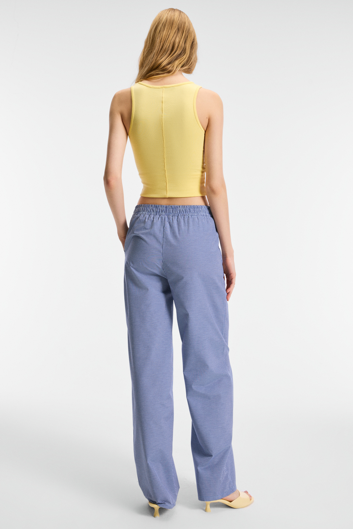 ETHIQUET SEPHIRA Kadın Oyuk Yakalı Yumuşak Kumaşlı Slim Fit SARI Atlet görsel 5