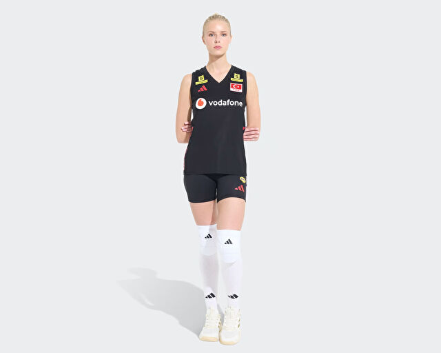 Adidas Türkiye Voleybol Milli Takimi Tayti Türkiye Kadın Voleybol Milli Takım Taytı KM7480 Siyah görsel 3