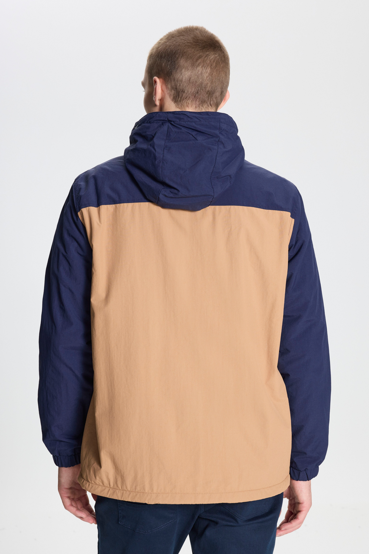 AC&Co / Altınyıldız Classics Erkek Lacivert-Vizon Standart Fit Normal Kesim Soğuk Geçirmez İçi Polarlı Kapüşonlu Mont görsel 5
