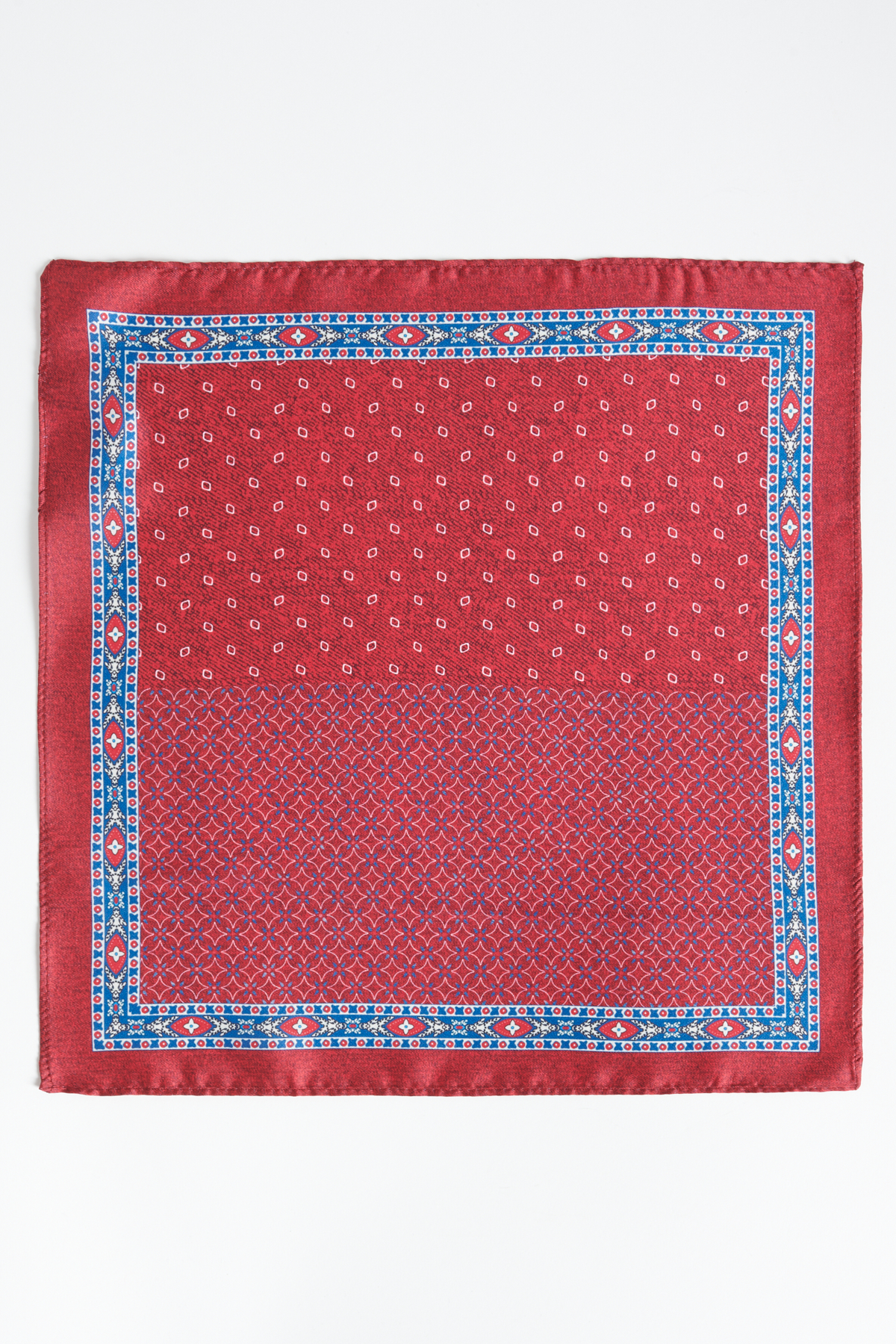 Altınyıldız Classics Erkek Bordo-Mavi Desenli Mendil görsel 3
