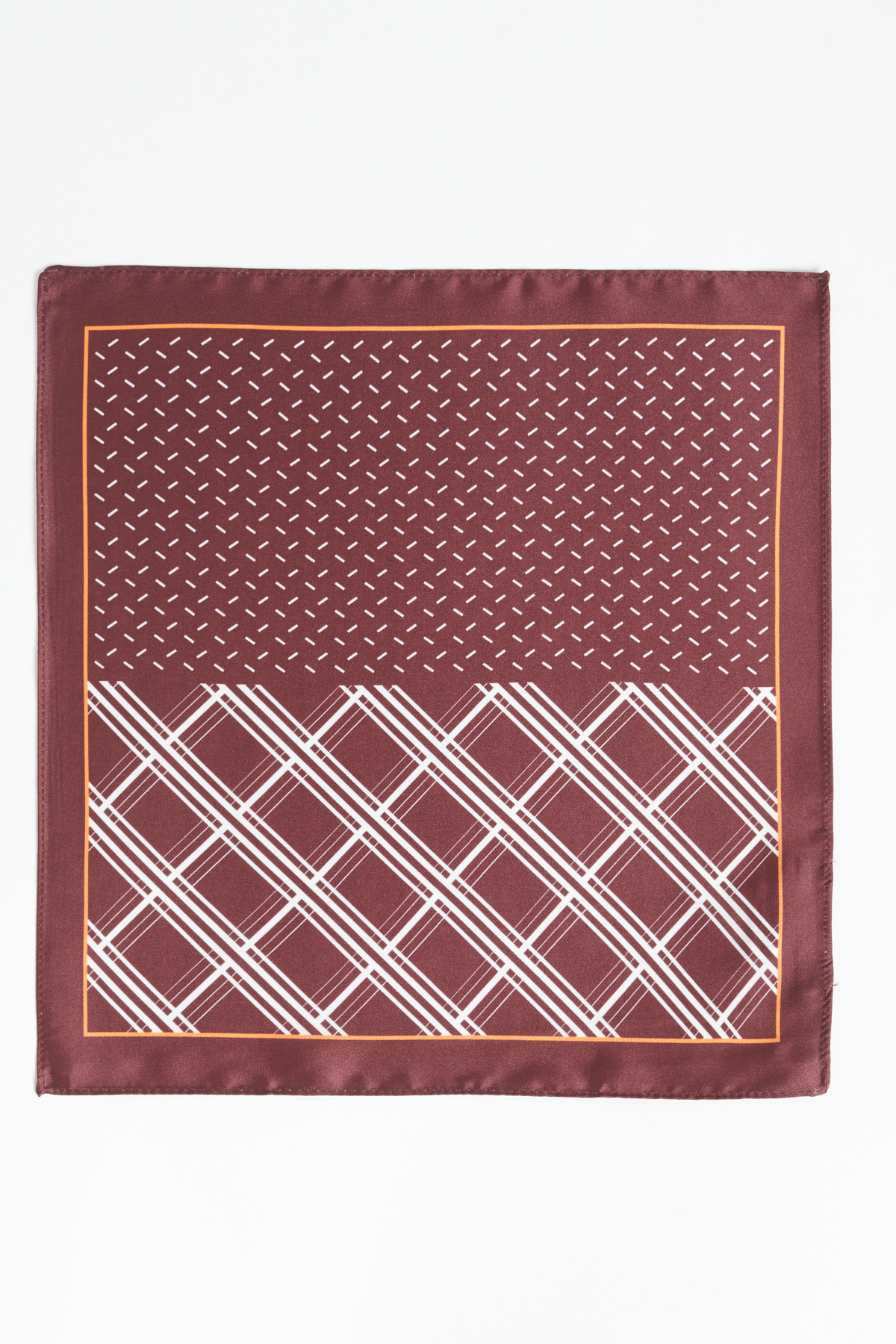Altınyıldız Classics Erkek Bordo-Beyaz Desenli Mendil görsel 3