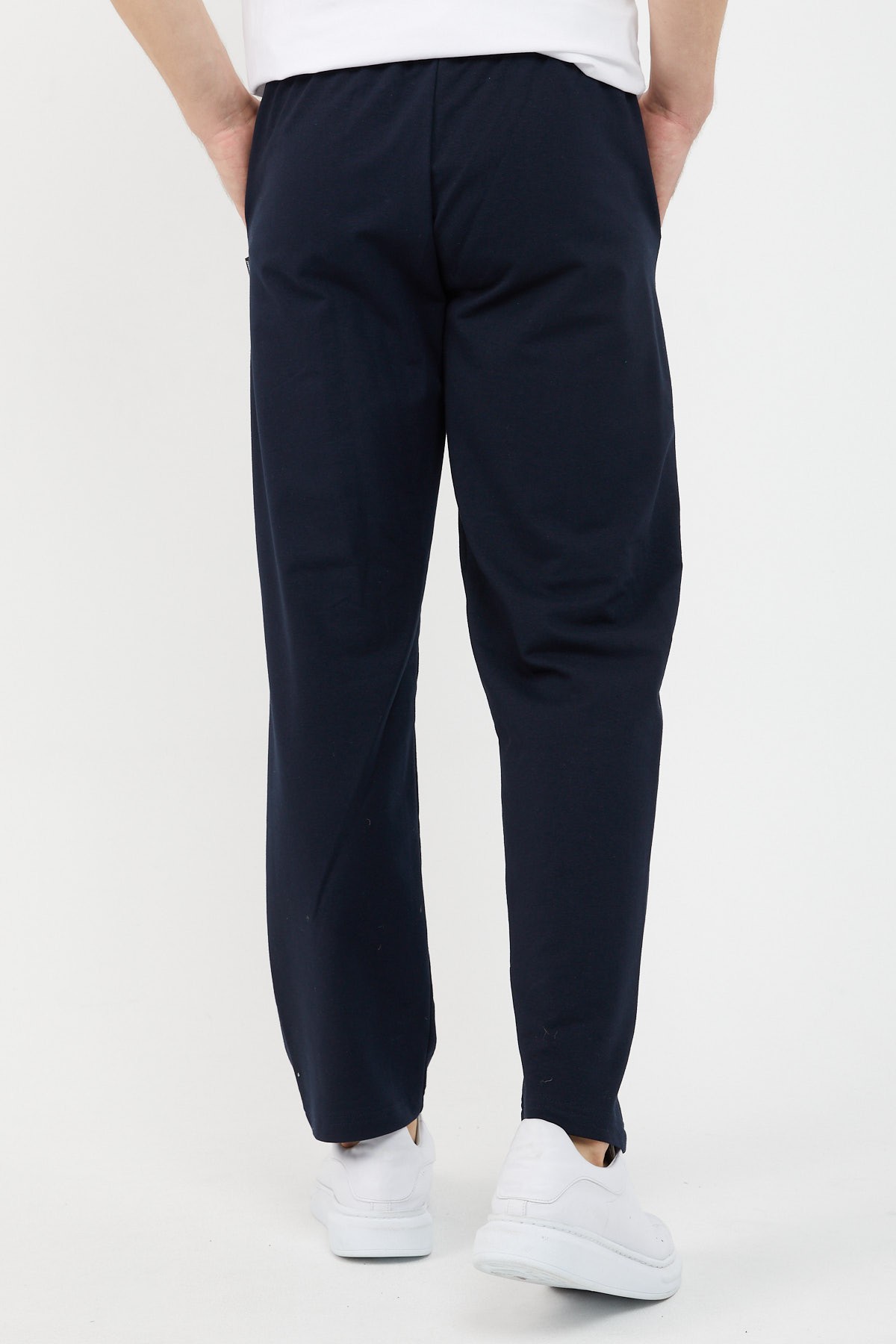 Mmetalic Lacivert Relaxed Fit Bisiklet Yaka Sweatshirt Düz Paça Erkek Eşofman Takımı görsel 6