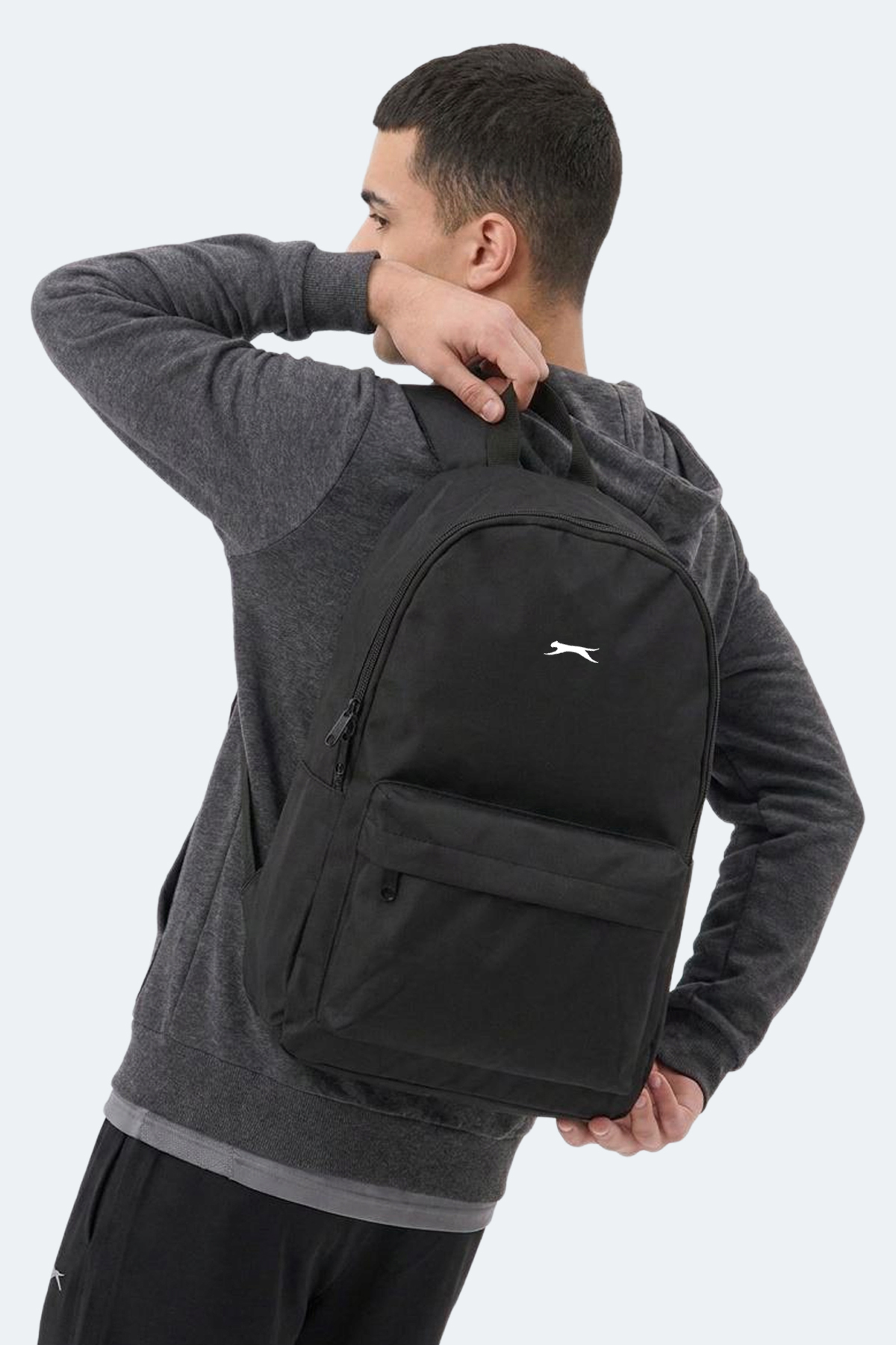 SLAZENGER GLOOM I Unisex Siyah Sırt Çantası görsel 2