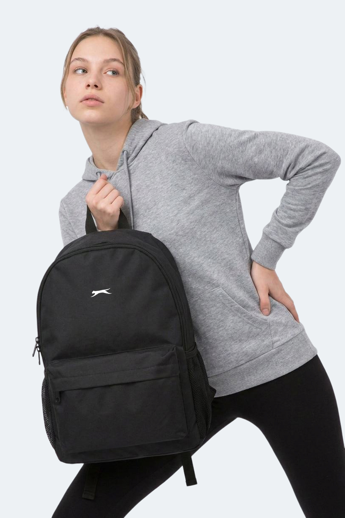 SLAZENGER GLOOM I Unisex Siyah Sırt Çantası görsel 4