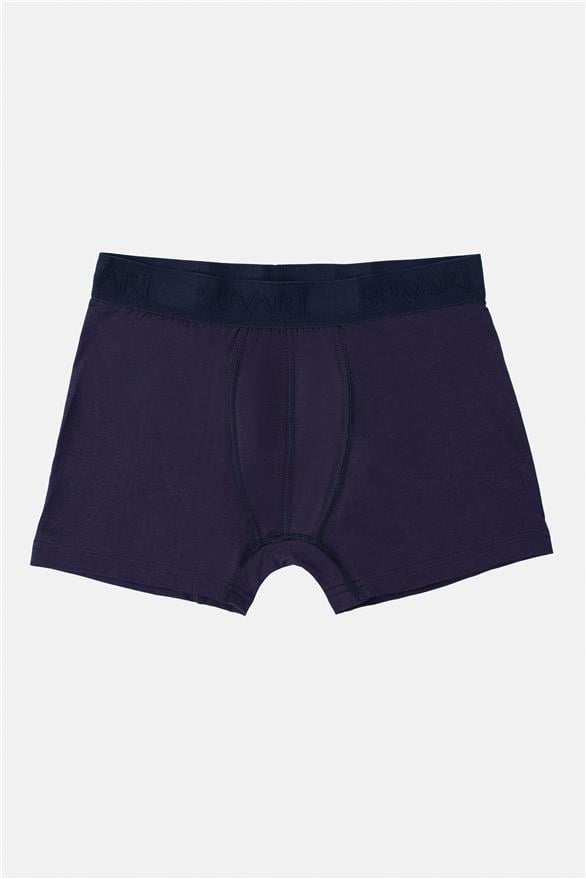 Süvari Lacivert Regular Düz Boxer
