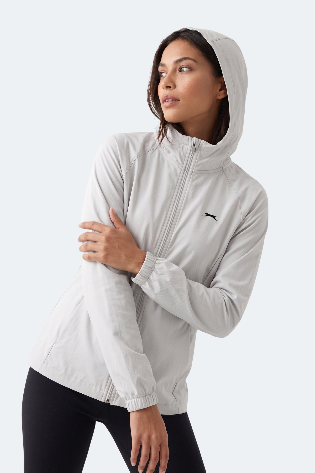 SLAZENGER RUSTIC Kadın Ekru Rüzgarlık görsel 4
