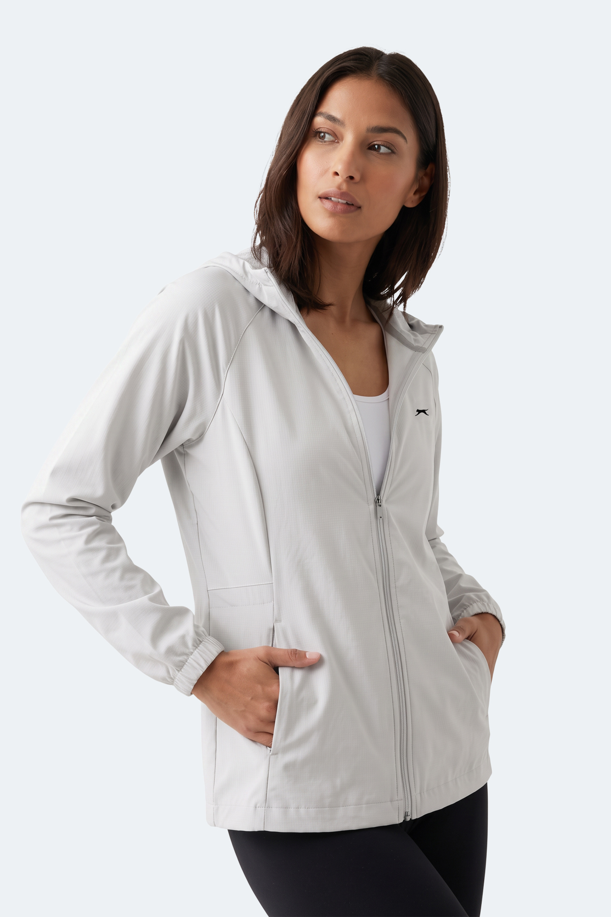 SLAZENGER RUSTIC Kadın Ekru Rüzgarlık görsel 5