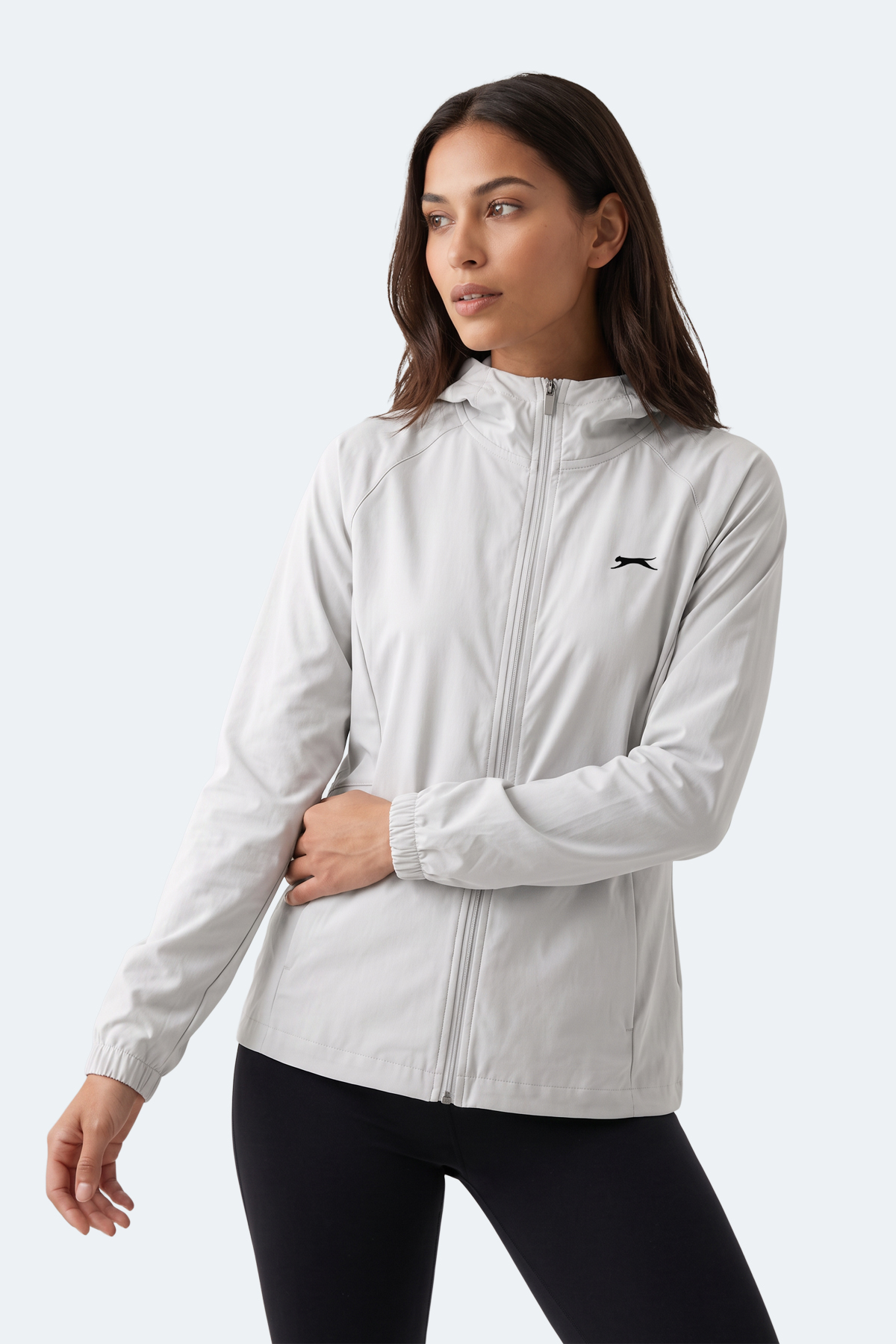 SLAZENGER RUSTIC Kadın Ekru Rüzgarlık görsel 7