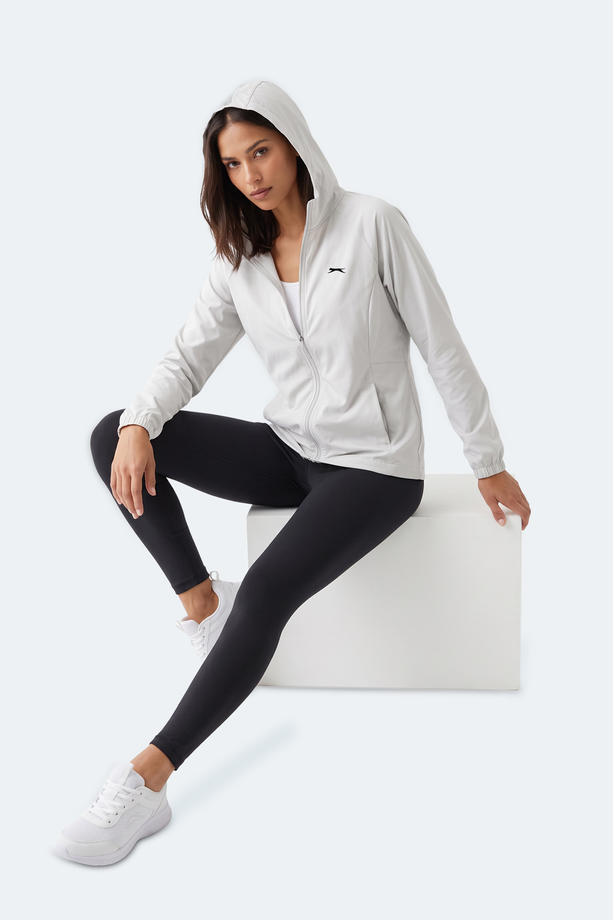 SLAZENGER RUSTIC Kadın Ekru Rüzgarlık görsel 8