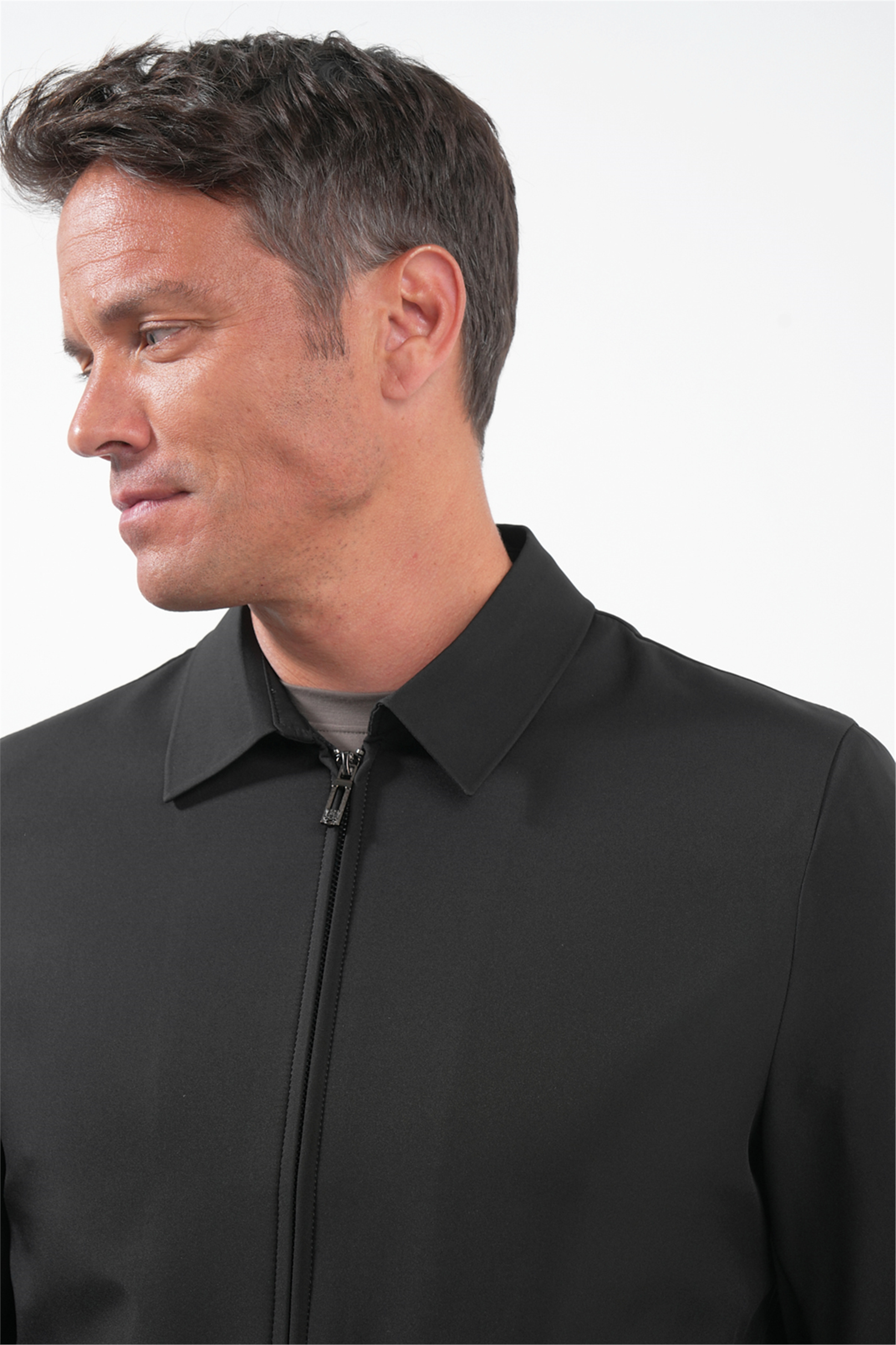 İMZA Siyah Berberi Yaka Slim Fit Ceket 1007260155 görsel 4