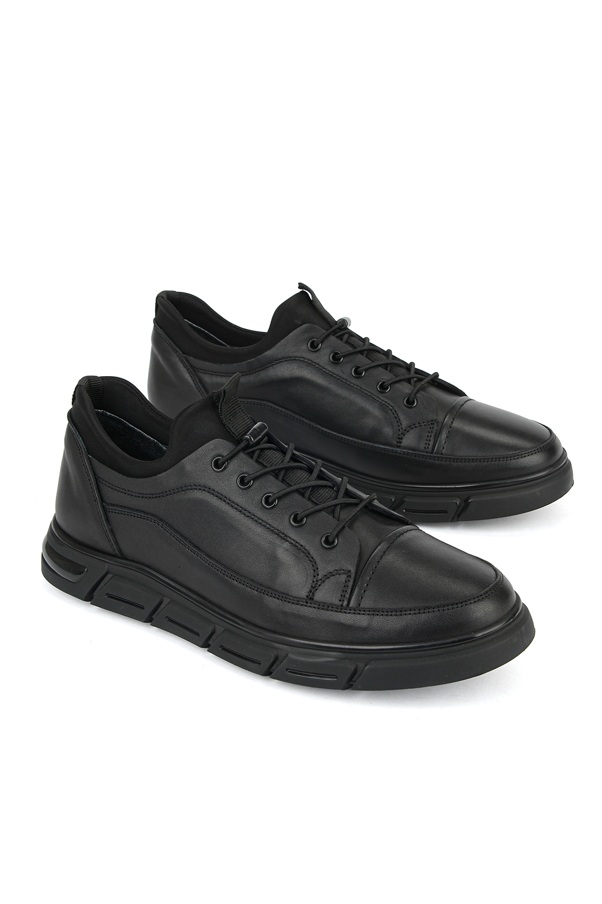 Ziya Ayakkabı Erkek Hakiki Deri Sneaker 1631053Z1822 Siyah