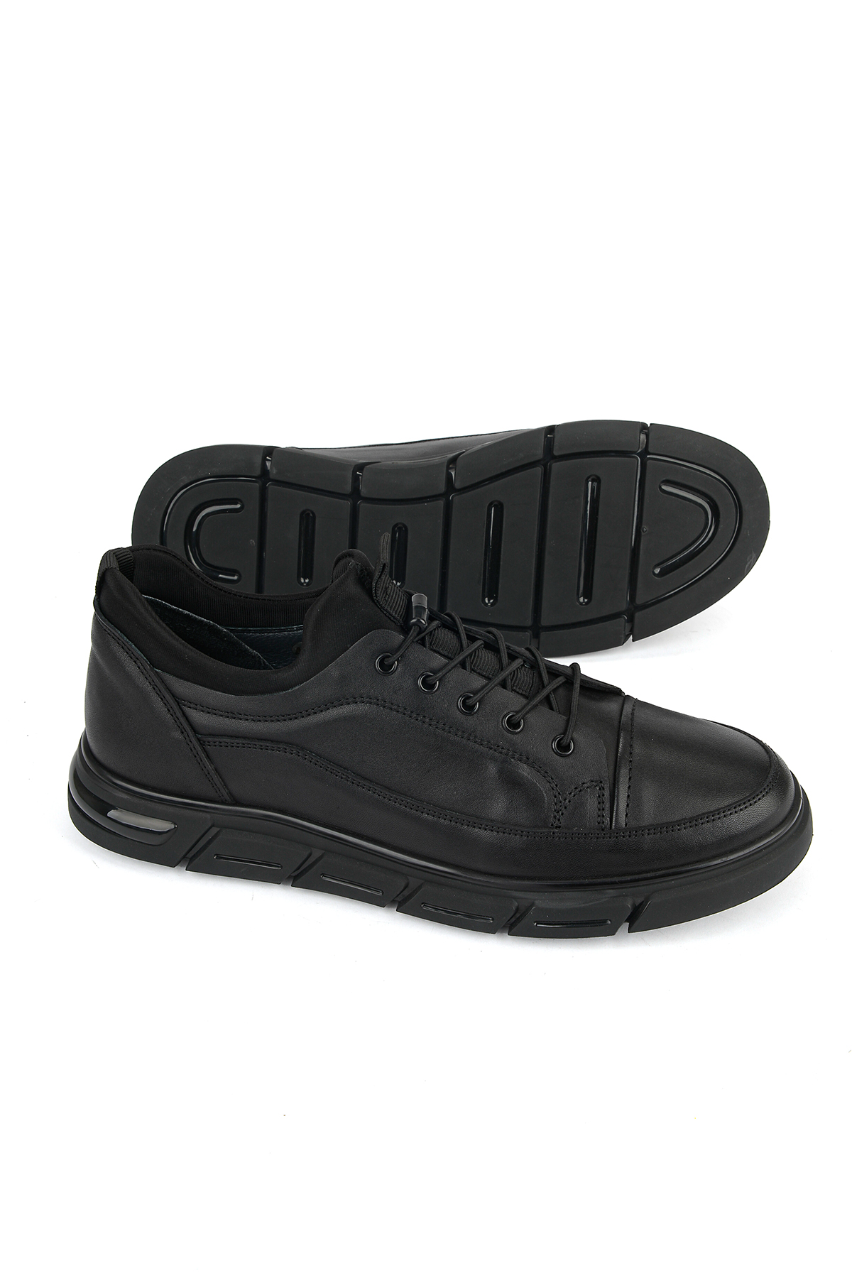Ziya Ayakkabı Erkek Hakiki Deri Sneaker 1631053Z1822 Siyah görsel 5