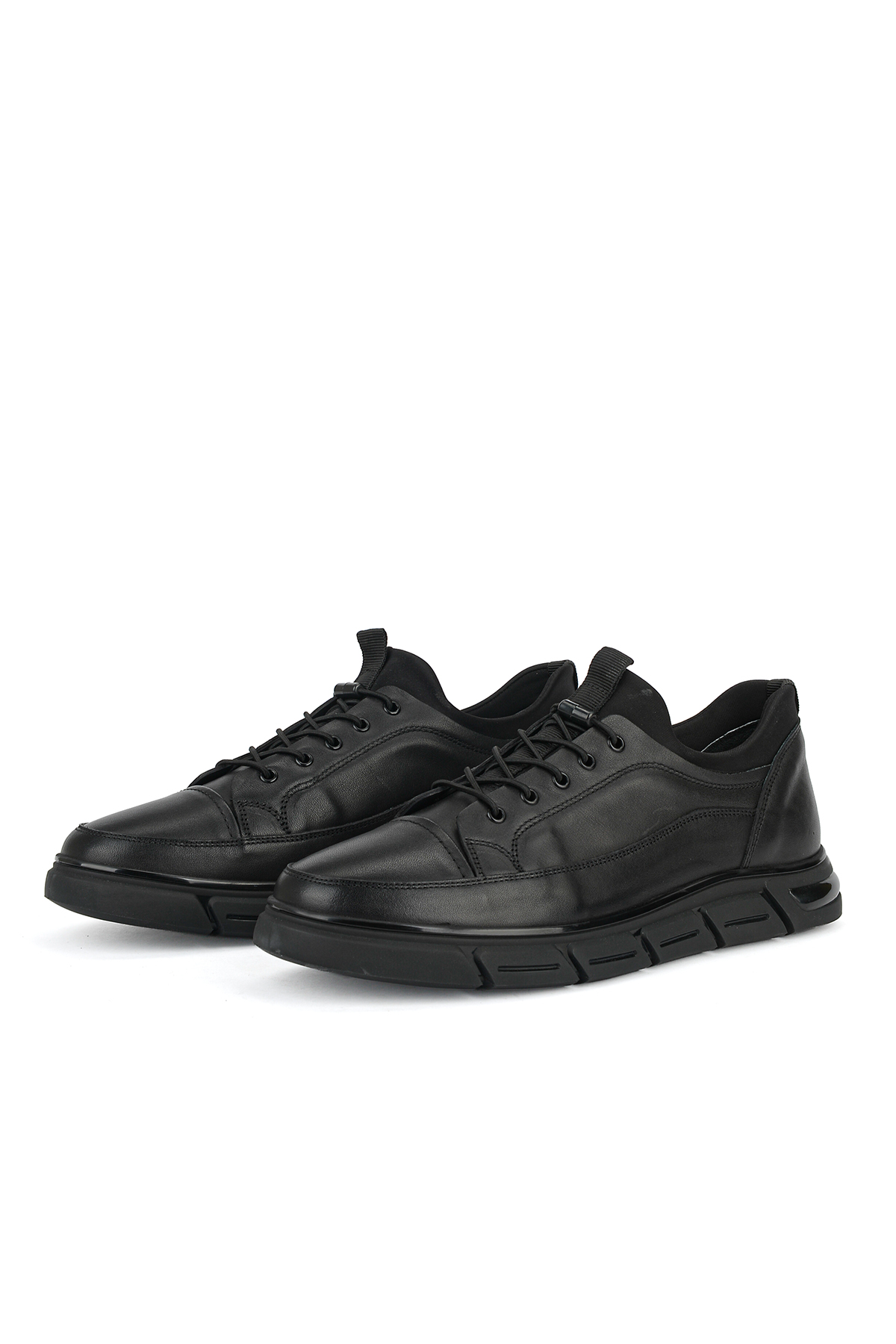 Ziya Ayakkabı Erkek Hakiki Deri Sneaker 1631053Z1822 Siyah görsel 6