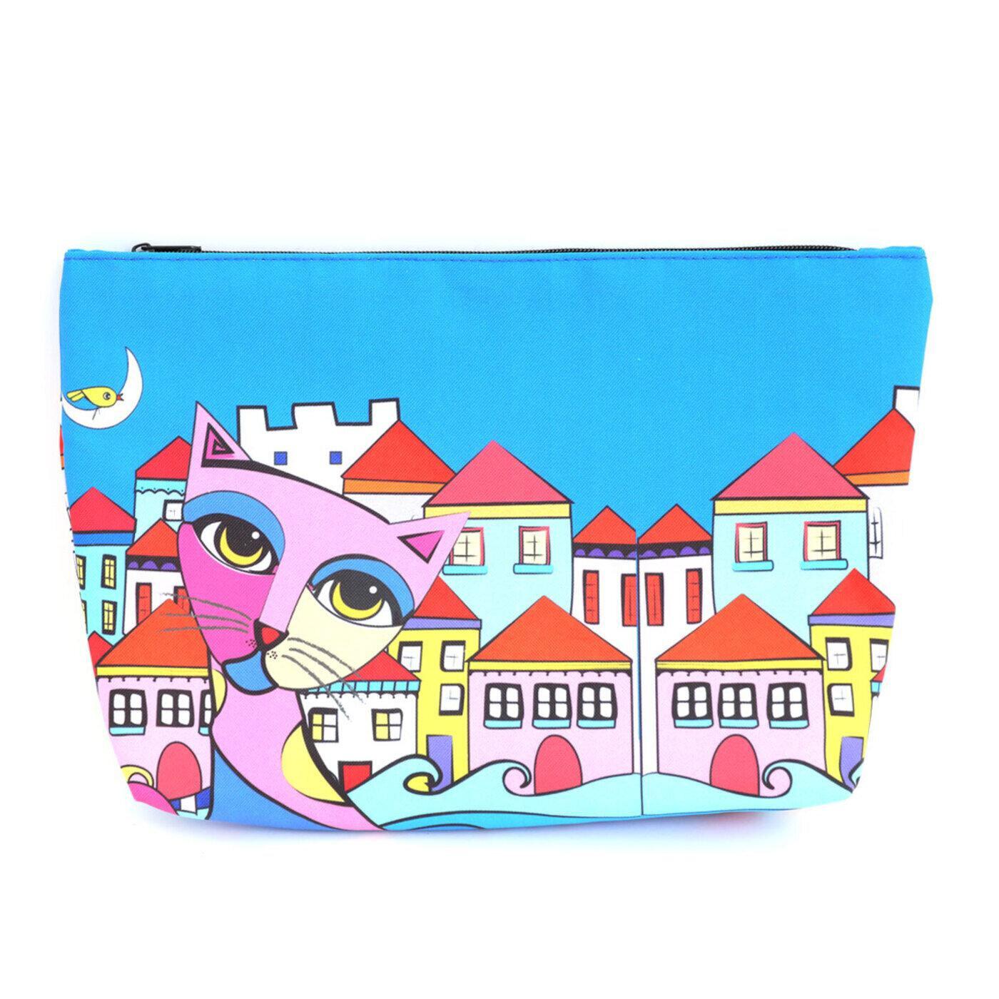 Biggdesign Owl And City Şeffaf Alışveriş ve Plaj Çantası görsel 3