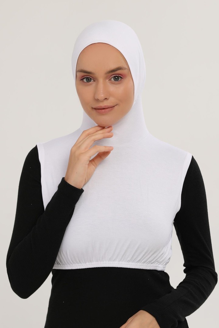 Altobeh Sıfır Kollu Boyunluklu Boneli Yarım Body