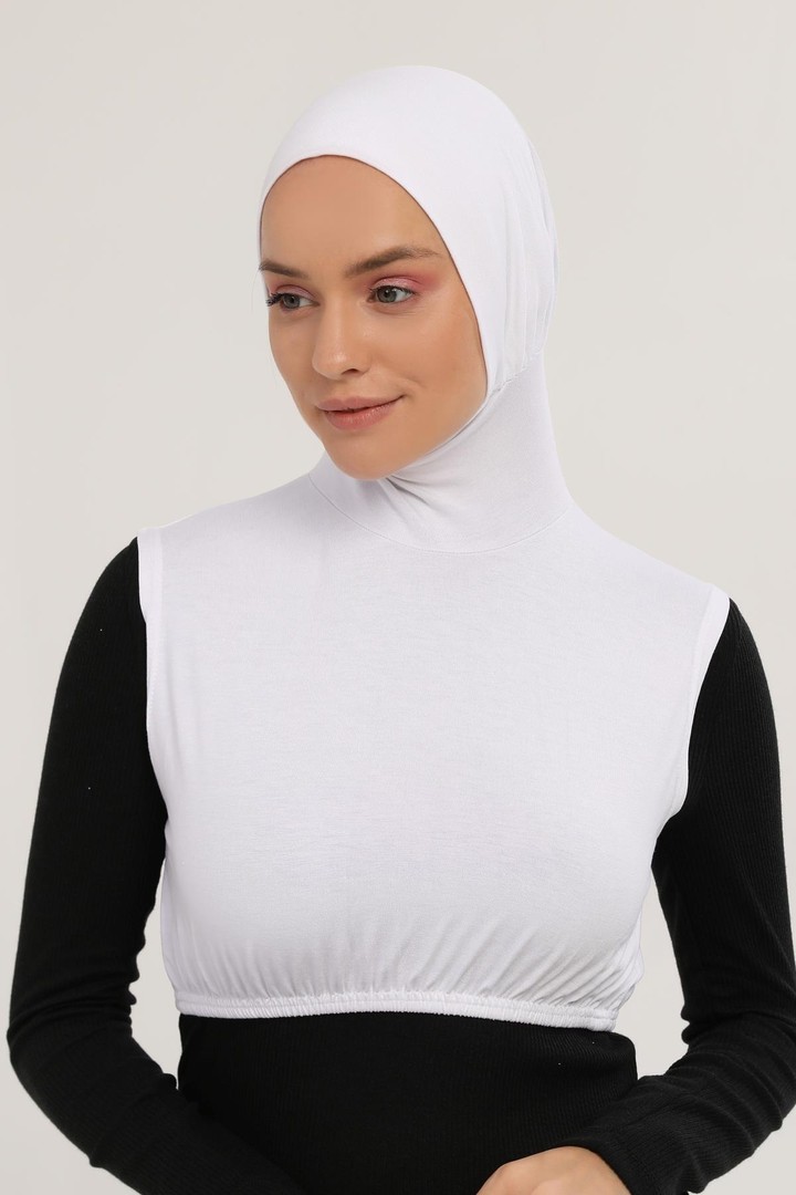 Altobeh Sıfır Kollu Boyunluklu Boneli Yarım Body görsel 2