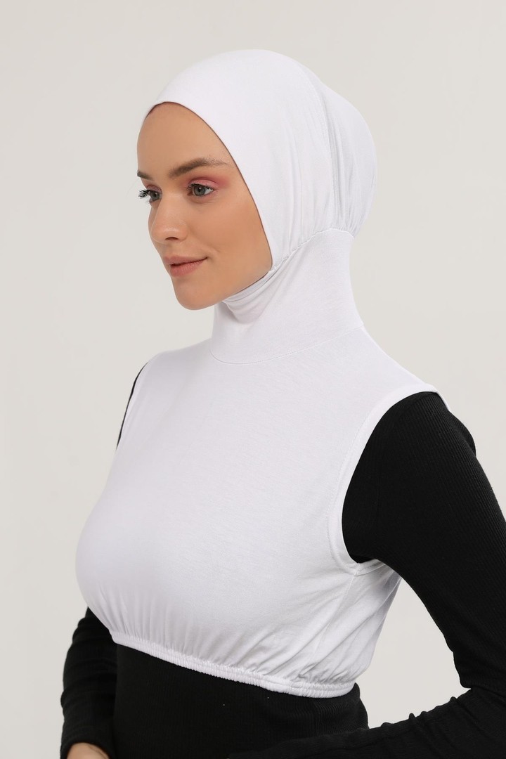 Altobeh Sıfır Kollu Boyunluklu Boneli Yarım Body görsel 3