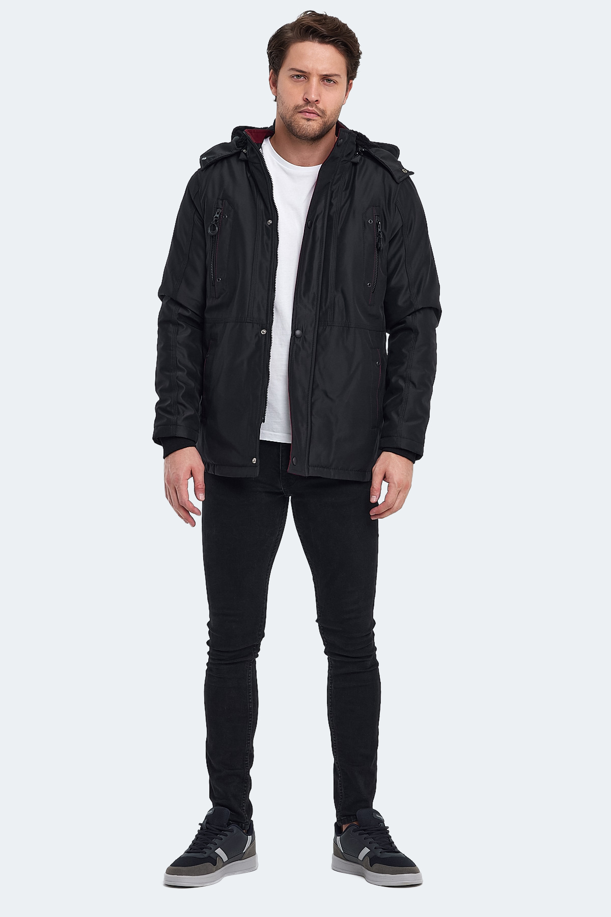 SLAZENGER HOLD Erkek Mont & Kaban Siyah görsel 7