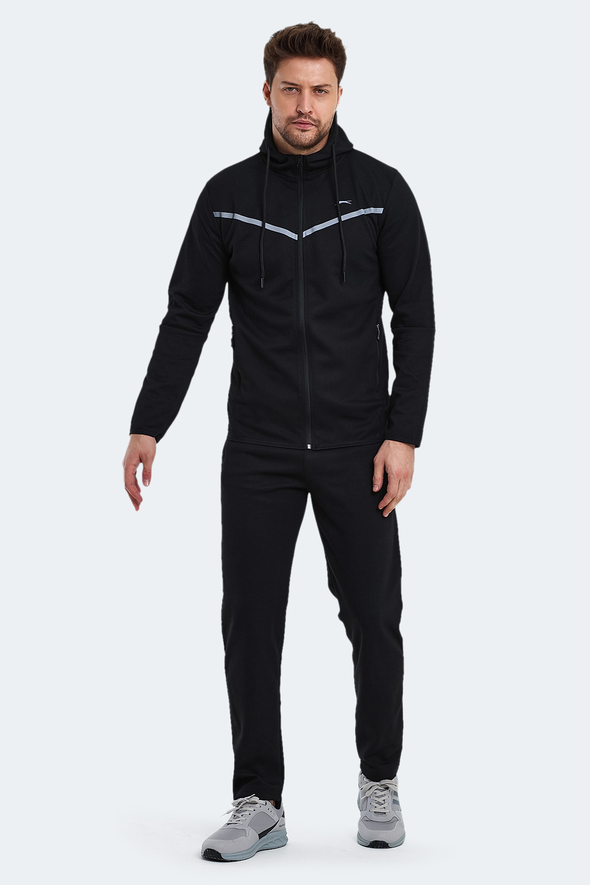 SLAZENGER ORKA Erkek Eşofman Takım Siyah görsel 7