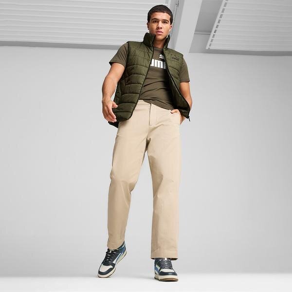 Puma Essential Padded Erkek Haki Dik Yaka Yelek görsel 2