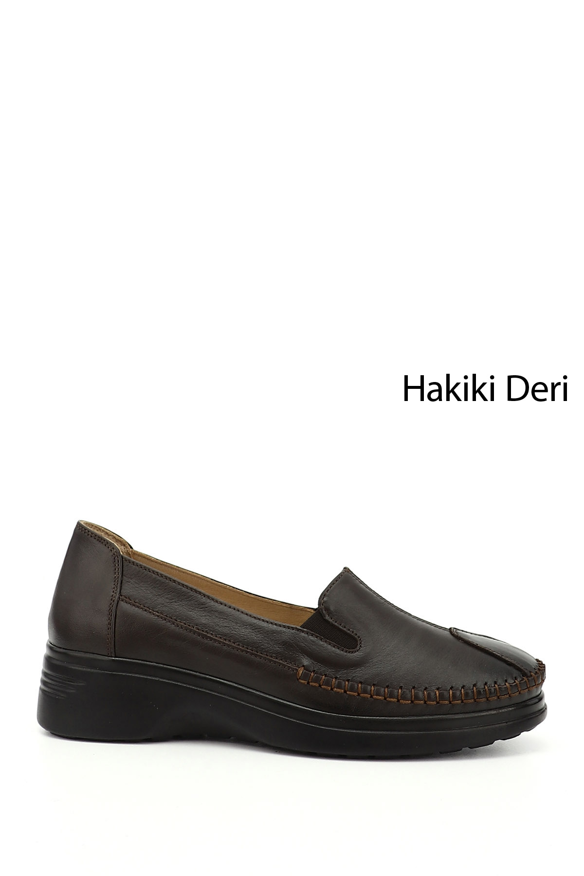 GÖNDERİ(R) Kadın AÇIK KAHVERENGİ Dolgu Taban Hakiki Deri Comfort Ayakkabı