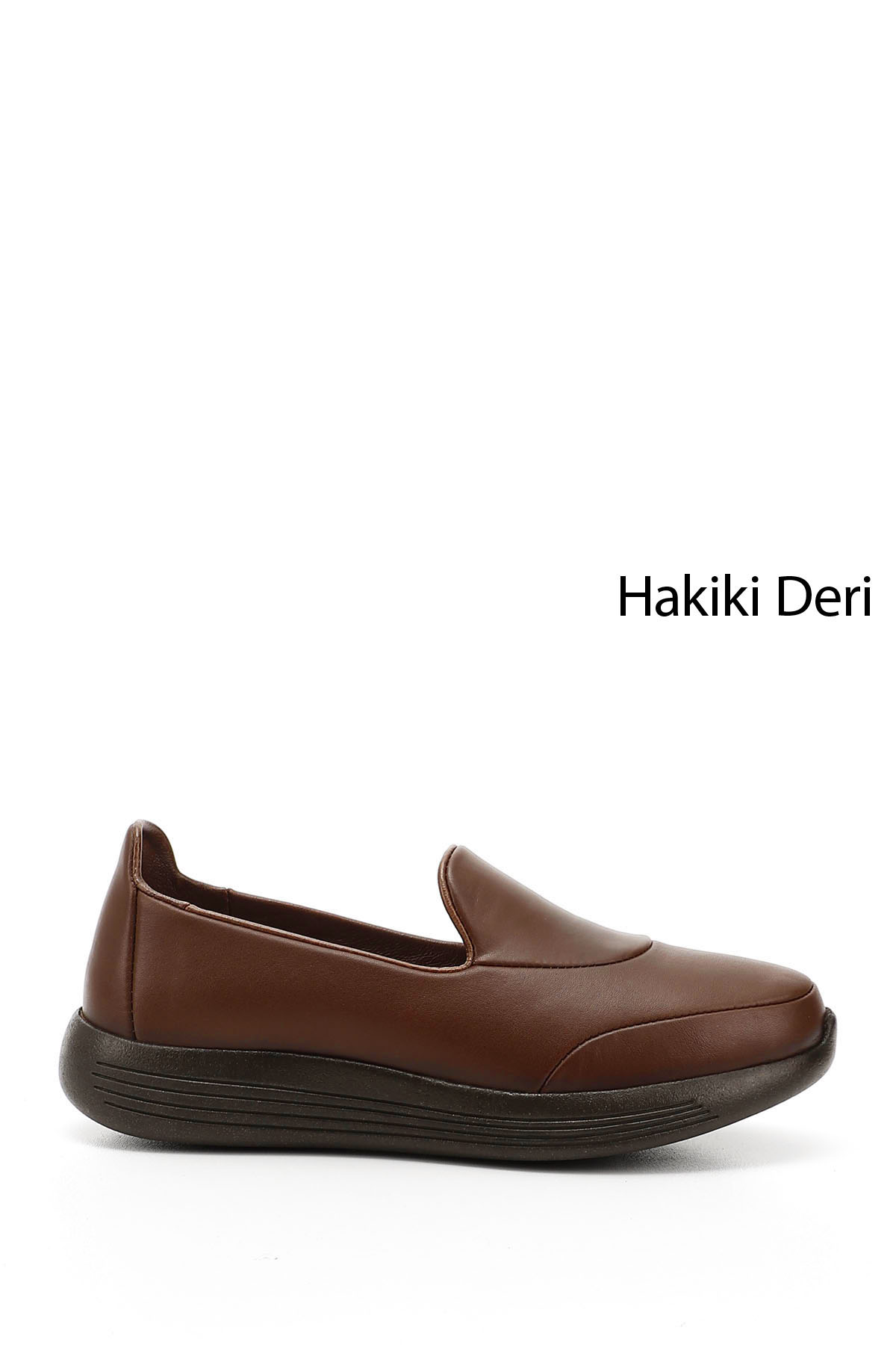 GÖNDERİ(R) Kadın KAHVERENGİ-TABA Dolgu Taban Hakiki Deri Comfort Ayakkabı