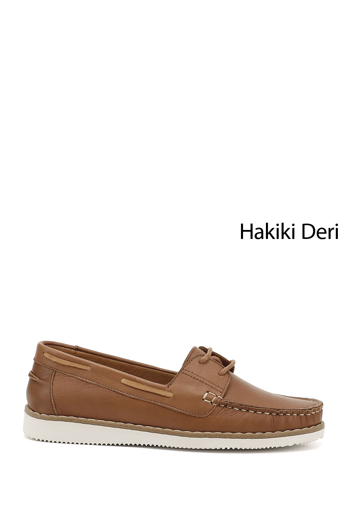 GÖNDERİ(R) Kadın KAHVERENGİ-TABA Bağcıklı Hakiki Deri Comfort Ayakkabı