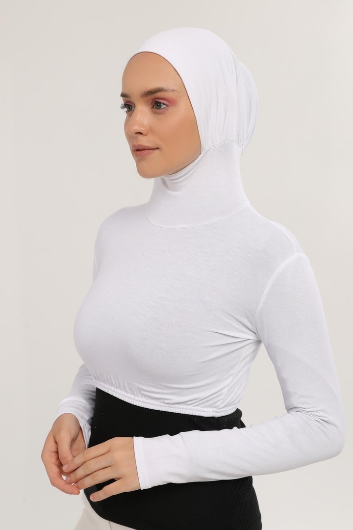 Altobeh Uzun Kollu Boyunluklu Boneli Yarım Body görsel 3