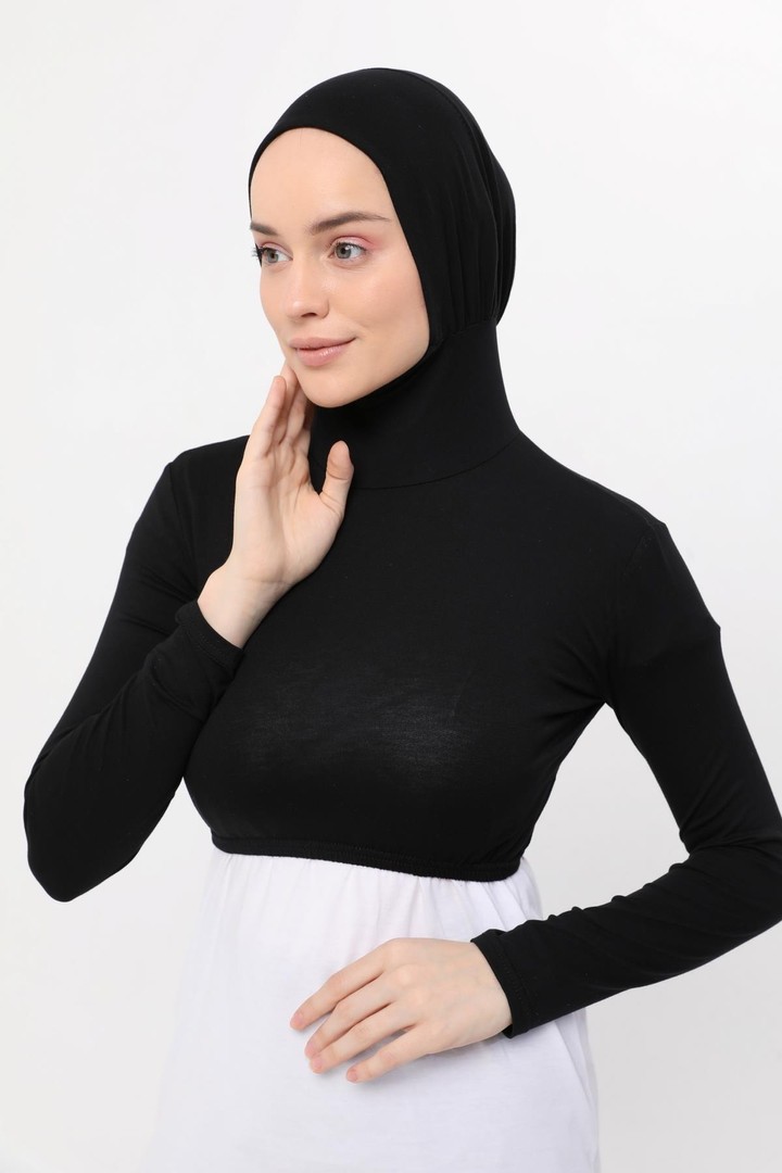 Altobeh Uzun Kollu Boyunluklu Boneli Yarım Body