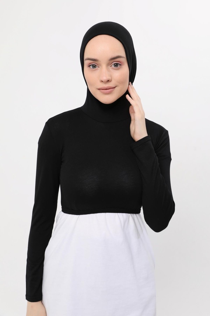 Altobeh Uzun Kollu Boyunluklu Boneli Yarım Body görsel 2