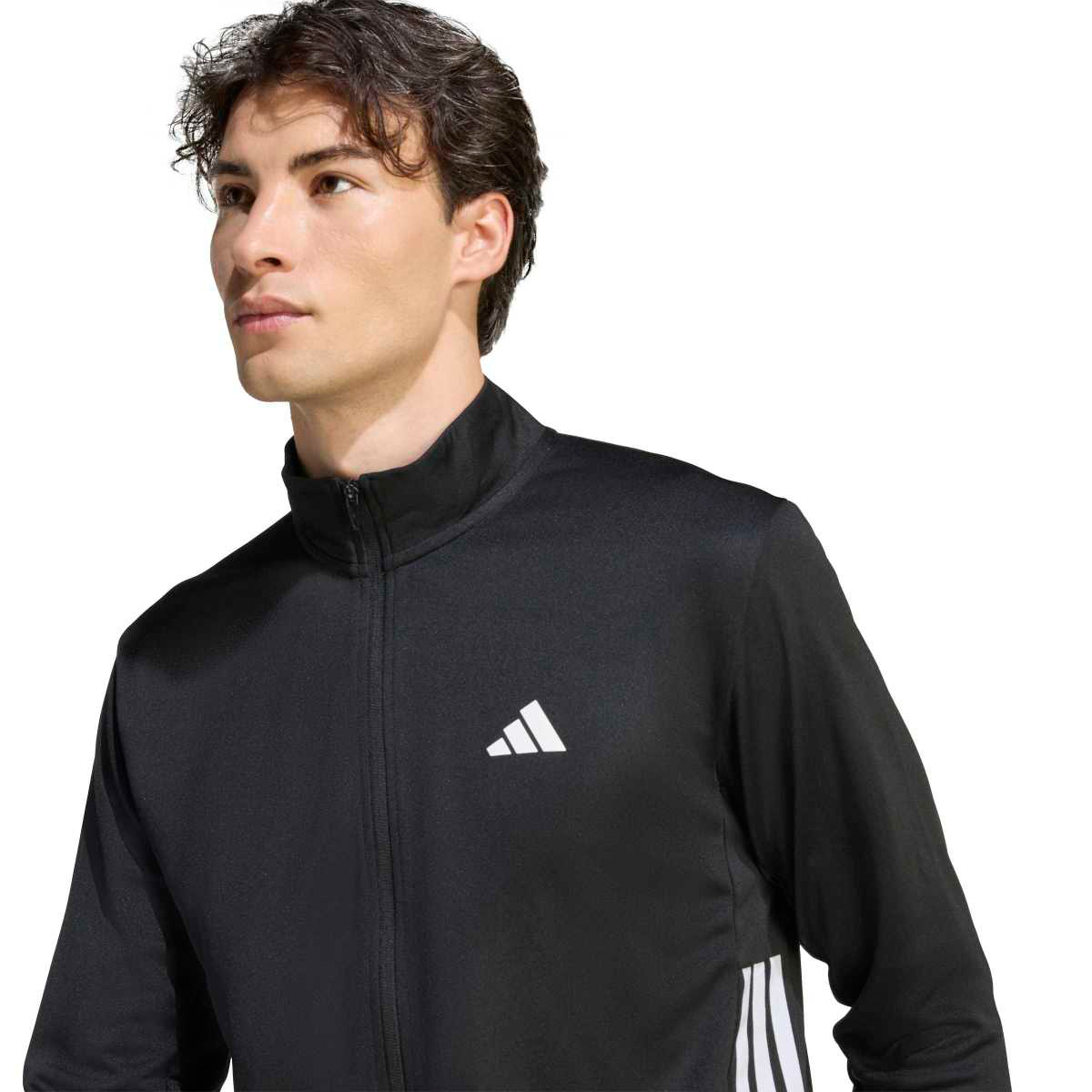 Adidas Dik Yaka Erkek Fermuarlı Sweatshirt görsel 2