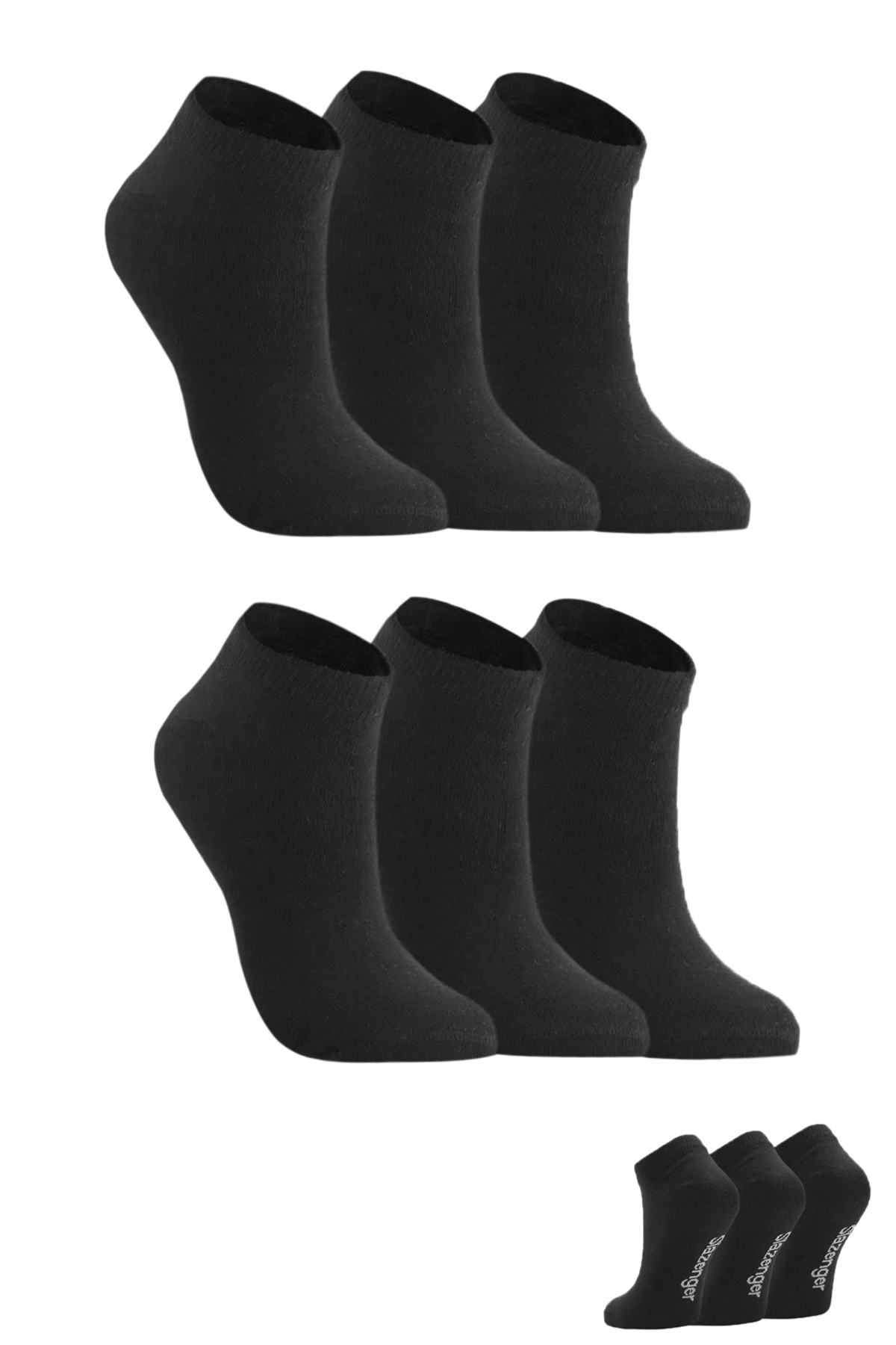 SLAZENGER JAIME 6 lı Set Kadın Siyah Çorap