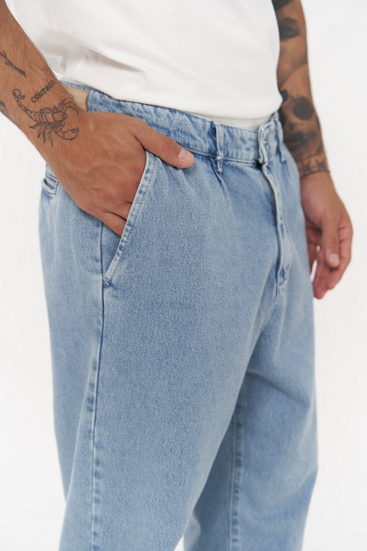 Mai Collection Tanner Buz Mavi Erkek Jean Pantolon görsel 6