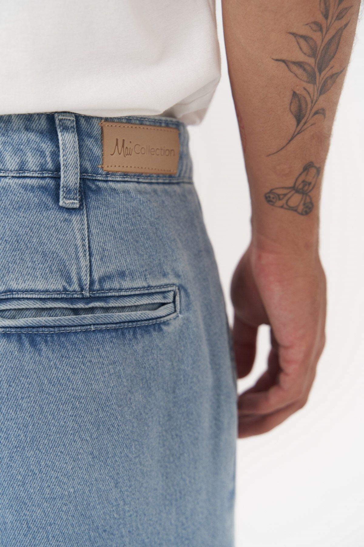 Mai Collection Tanner Buz Mavi Erkek Jean Pantolon görsel 7