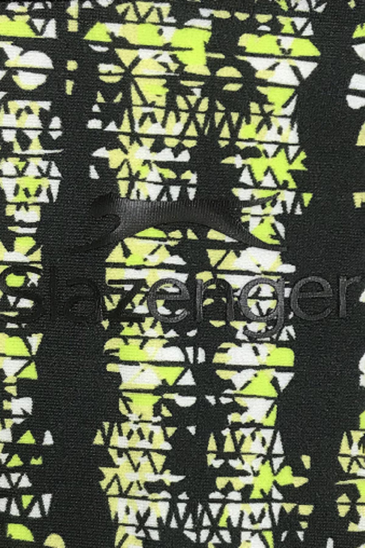 SLAZENGER Spl Boxer Sn43 Erkek Mayo Siyah / Yeşil görsel 5