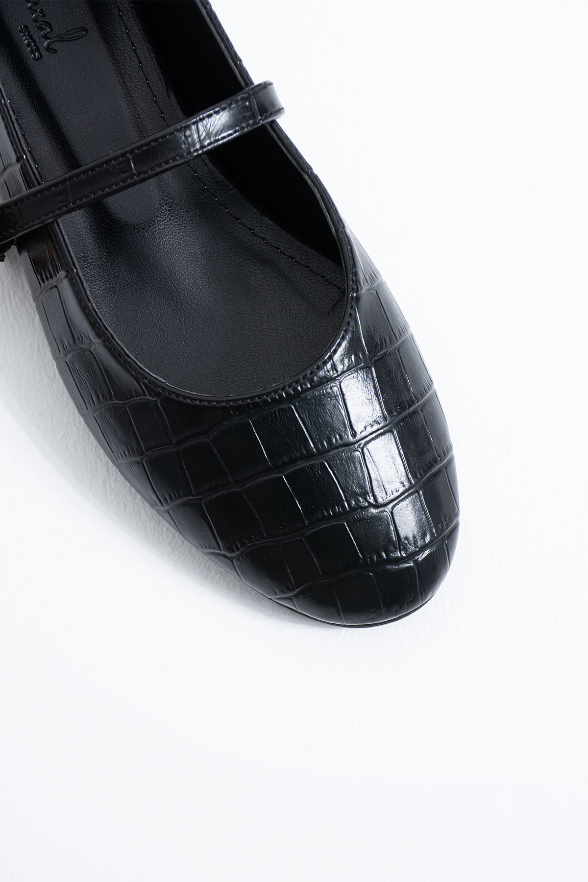 DUXAL SHOES Astrid Kadın Krokodil Desenli Tokalı Babet görsel 5