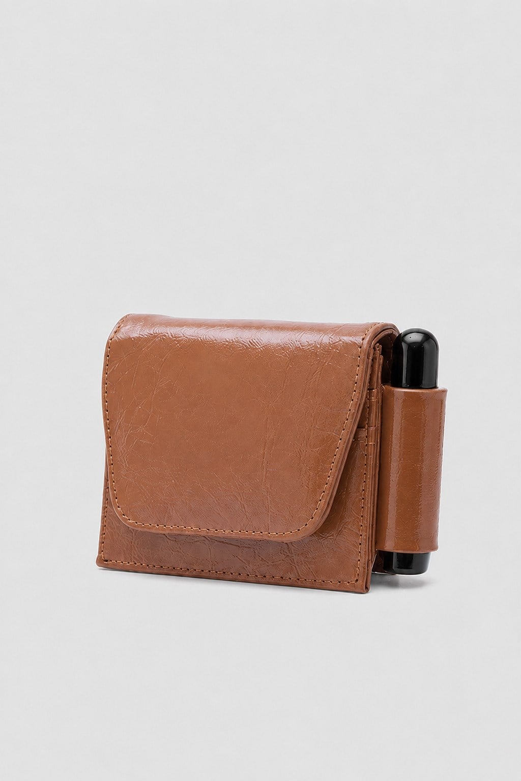 Shulebags Leya Ayna Ve Ruj Cepli Kadın Cüzdan Taba görsel 2