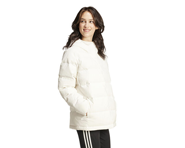 Adidas W Helionic Ho J Kadın Günlük Mont IX8863 Beyaz görsel 3