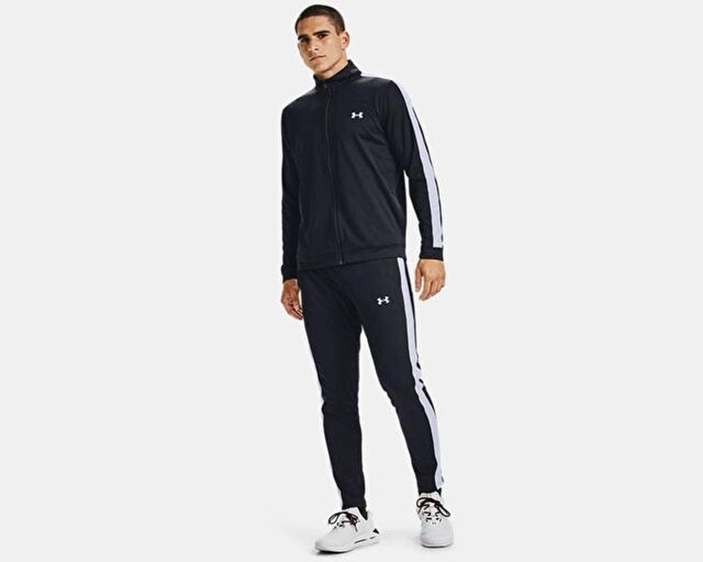Under Armour Ua Rival Knit Track Suit Erkek Günlük Eşofman Takımı 1357139-001 Siyah görsel 3