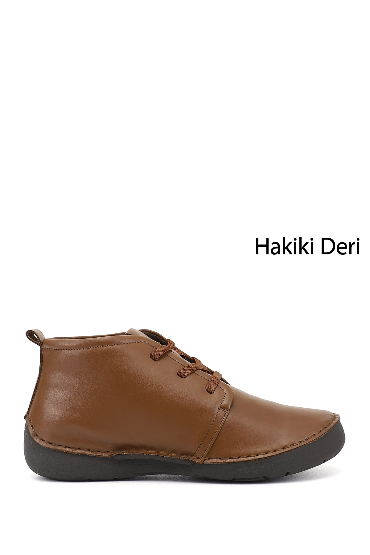 GÖNDERİ(R) Kadın TABA-KAHVERENGİ Bağcıklı Hakiki Deri Comfort Bot