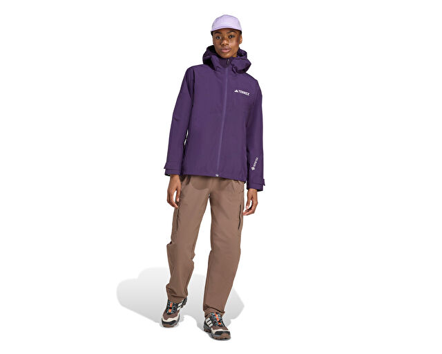 Adidas W Terrex Xpr 2L Gore J Kadın Outdoor Yağmurluk JL9804 Mor görsel 4