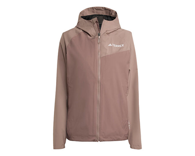 Adidas W Terrex Mt 2L Rain Jk Kadın Outdoor Yağmurluk JN0857 Kahverengi görsel 7