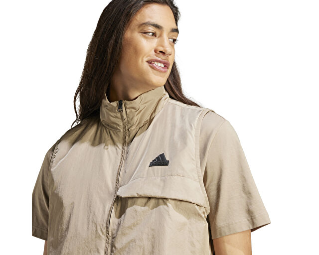 Adidas U Ce U Vest Unisex Günlük Yelek IS9282 Bej görsel 5