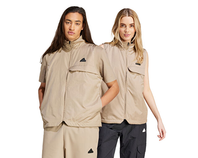 Adidas U Ce U Vest Unisex Günlük Yelek IS9282 Bej görsel 7