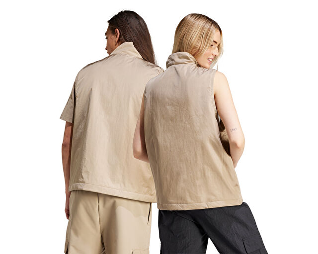 Adidas U Ce U Vest Unisex Günlük Yelek IS9282 Bej görsel 8