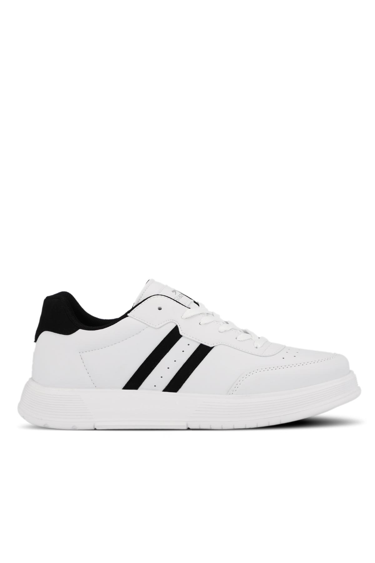 SLAZENGER ZIPPER I Erkek Sneaker Ayakkabı Beyaz / Siyah