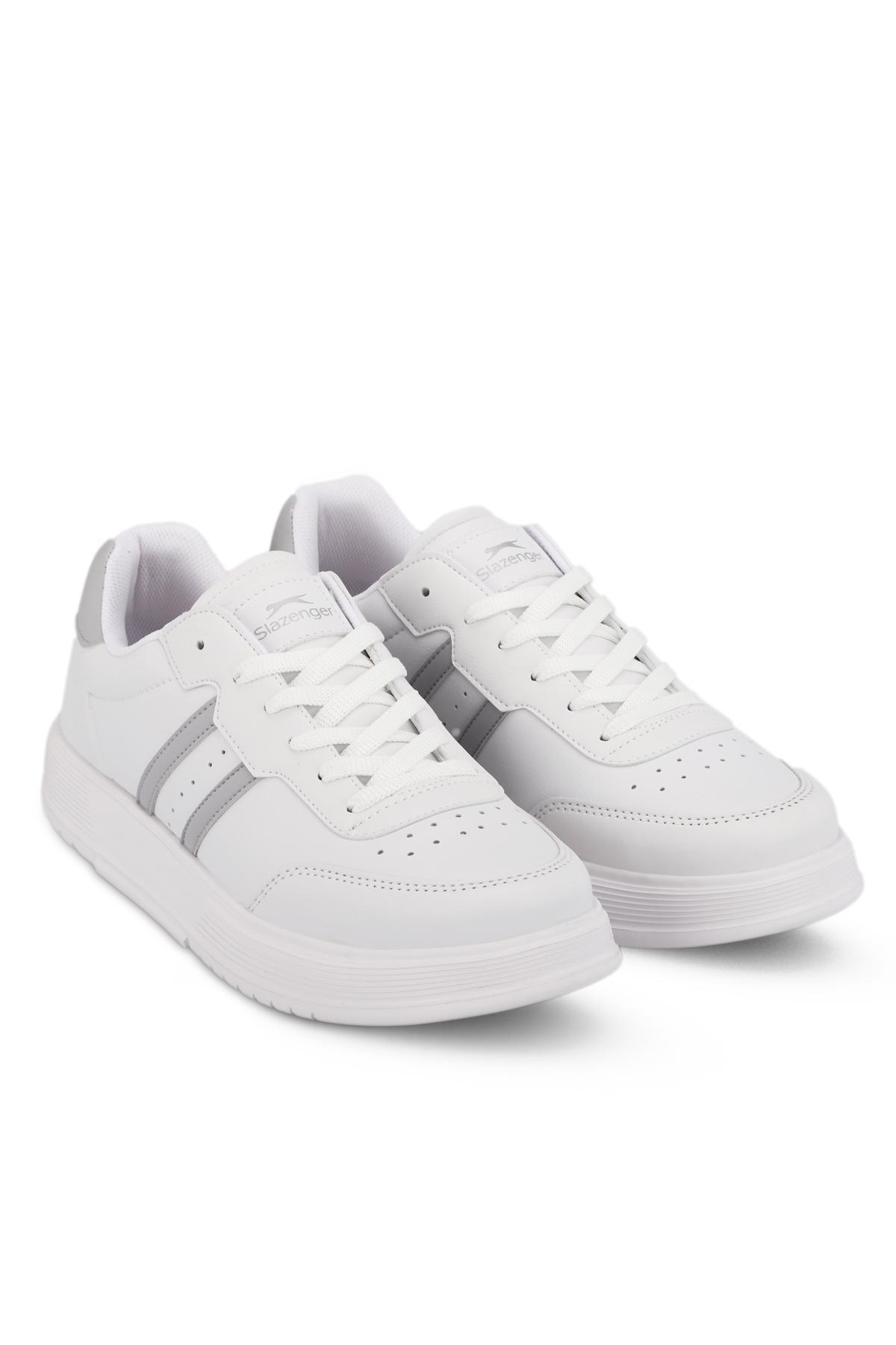 SLAZENGER ZIPPER I Erkek Sneaker Ayakkabı Beyaz / Gri görsel 2
