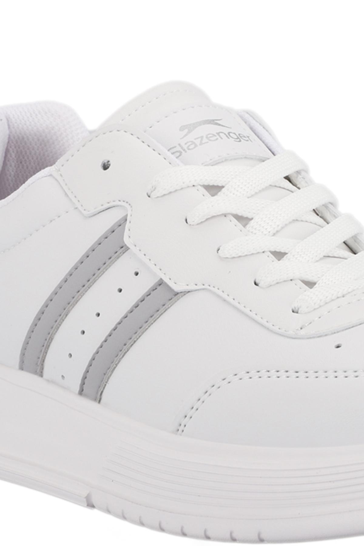 SLAZENGER ZIPPER I Erkek Sneaker Ayakkabı Beyaz / Gri görsel 4